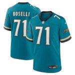 Tony Boselli Jacksonville Jaguars Nike Prowler Throwback Retired Player Game Jersey - Teal- 49Native