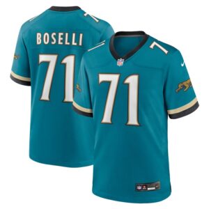 Tony Boselli Jacksonville Jaguars Nike Prowler Throwback Retired Player Game Jersey - Teal- 49Native