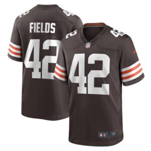 Tony Fields II Cleveland Browns Nike Team Game Jersey -  Brown- 49Native
