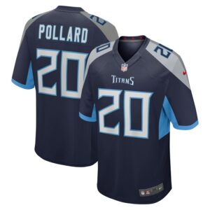Tony Pollard Tennessee Titans Nike Game Player Jersey - Navy- 49Native