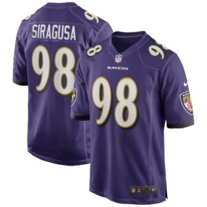 Tony Siragusa Baltimore Ravens Nike Game Retired Player Jersey - Purple- 49Native