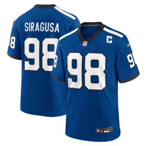 Tony Siragusa Indianapolis Colts Nike Indiana Nights Alternate Game Jersey - Royal- 49Native