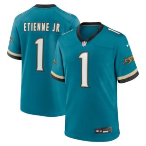Travis Etienne Jr Jacksonville Jaguars Nike Prowler Throwback Player Game Jersey - Teal- 49Native