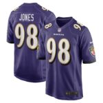 Travis Jones Baltimore Ravens Nike Player Game Jersey - Purple- 49Native