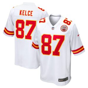 Travis Kelce Kansas City Chiefs Nike Player Game Jersey - White- 49Native