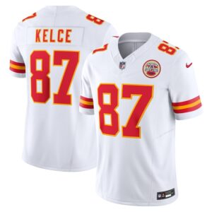 Travis Kelce Kansas City Chiefs Nike Vapor F.U.S.E. Limited Jersey - White- 49Native