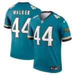 Travon Walker Jacksonville Jaguars Nike Prowler Throwback Legend Jersey - Teal- 49Native