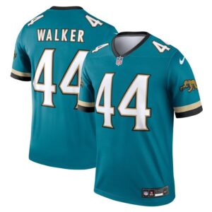 Travon Walker Jacksonville Jaguars Nike Prowler Throwback Legend Jersey - Teal- 49Native