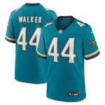 Travon Walker Jacksonville Jaguars Nike Prowler Throwback Player Game Jersey - Teal- 49Native