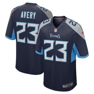 Tre Avery Tennessee Titans Nike Team Game Jersey -  Navy- 49Native
