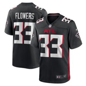 Tre Flowers Atlanta Falcons Nike Team Game Jersey -  Black- 49Native