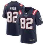Tre Nixon New England Patriots Nike Player Game Jersey - Navy- 49Native