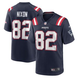 Tre Nixon New England Patriots Nike Player Game Jersey - Navy- 49Native