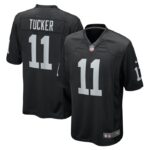 Tre Tucker Las Vegas Raiders Nike Team Game Jersey -  Black- 49Native