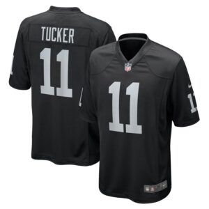 Tre Tucker Las Vegas Raiders Nike Team Game Jersey -  Black- 49Native