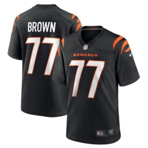 Trent Brown Cincinnati Bengals Nike Game Jersey -  Black- 49Native