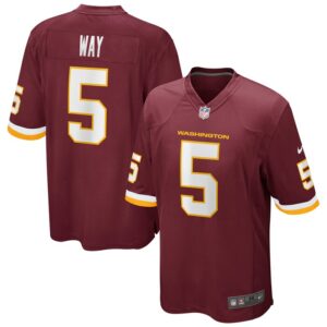 Tress Way Washington Football Team Nike Game Player Jersey - Burgundy- 49Native