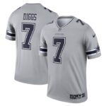 Trevon Diggs Dallas Cowboys Nike Inverted Legend Jersey - Gray- 49Native
