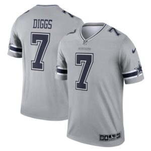 Trevon Diggs Dallas Cowboys Nike Inverted Legend Jersey - Gray- 49Native