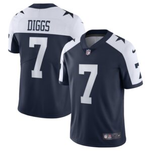 Trevon Diggs Dallas Cowboys Nike Alternate Vapor Limited Jersey - Navy- 49Native