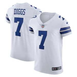 Trevon Diggs Dallas Cowboys Nike Vapor Elite Jersey - White- 49Native