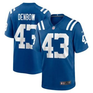 Trevor Denbow Indianapolis Colts Nike Game Player Jersey - Royal- 49Native