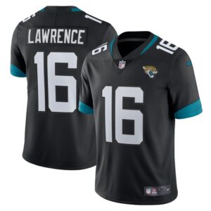 Trevor Lawrence Jacksonville Jaguars Nike Alternate Vapor Limited Jersey - Black- 49Native