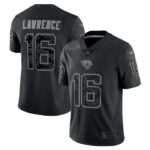Trevor Lawrence Jacksonville Jaguars Nike RFLCTV Limited Jersey - Black- 49Native