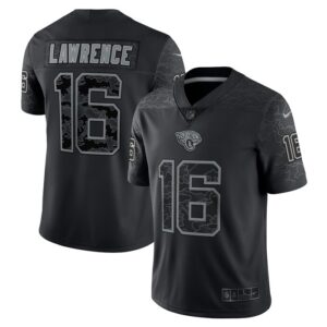Trevor Lawrence Jacksonville Jaguars Nike RFLCTV Limited Jersey - Black- 49Native
