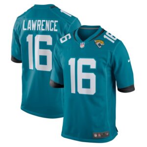 Trevor Lawrence Jacksonville Jaguars Nike Home Game Jersey - Teal- 49Native