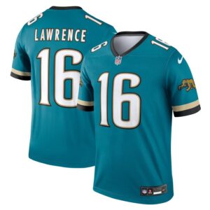 Trevor Lawrence Jacksonville Jaguars Nike Prowler Throwback Legend Jersey - Teal- 49Native