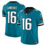 Trevor Lawrence Jacksonville Jaguars Nike Prowler Throwback Vapor F.U.S.E. Limited Jersey - Teal- 49Native