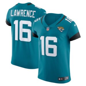 Trevor Lawrence Jacksonville Jaguars Nike Vapor Elite Jersey - Teal- 49Native
