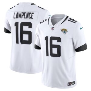 Trevor Lawrence Jacksonville Jaguars Nike Vapor F.U.S.E. Limited Jersey - White- 49Native