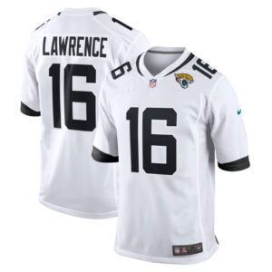 Trevor Lawrence Jacksonville Jaguars Nike White Game Jersey - White- 49Native