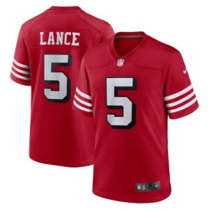 Trey Lance San Francisco 49ers Nike Alternate Game Jersey - Scarlet- 49Native