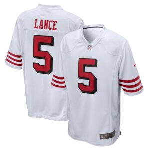 Trey Lance San Francisco 49ers Nike Alternate Game Jersey - White- 49Native