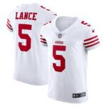 Trey Lance San Francisco 49ers Nike Vapor Elite Jersey - White- 49Native