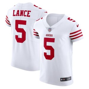 Trey Lance San Francisco 49ers Nike Vapor Elite Jersey - White- 49Native