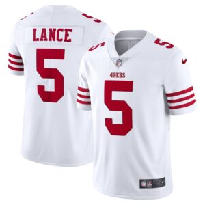 Trey Lance San Francisco 49ers Nike Vapor Limited Jersey - White- 49Native