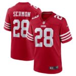 Trey Sermon San Francisco 49ers Nike Player Game Jersey - Scarlet- 49Native