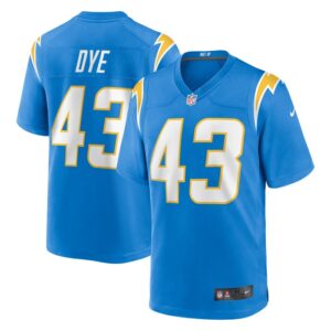 Troy Dye Los Angeles Chargers Nike  Game Jersey -  Powder Blue- 49Native
