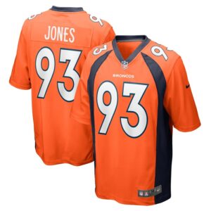 Troy Jones Denver Broncos Nike Game Jersey - Orange- 49Native