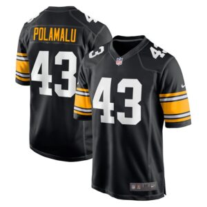 Troy Polamalu Pittsburgh Steelers Nike Retired Player Jersey - Black- 49Native