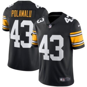 Troy Polamalu Pittsburgh Steelers Nike Retired Player Limited Alternate Jersey - Black- 49Native