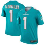 Tua Tagovailoa Miami Dolphins Nike Legend Jersey - Aqua- 49Native