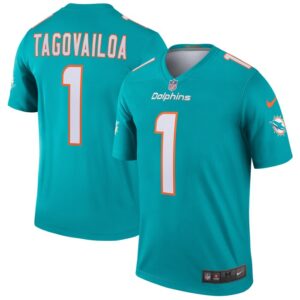 Tua Tagovailoa Miami Dolphins Nike Legend Jersey - Aqua- 49Native