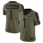 Tua Tagovailoa Miami Dolphins Nike Salute To Service Limited Player Jersey - Olive- 49Native