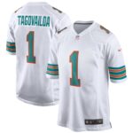 Tua Tagovailoa Miami Dolphins Nike 2nd Alternate Game Jersey - White- 49Native