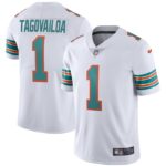Tua Tagovailoa Miami Dolphins Nike 2nd Alternate Vapor Limited Jersey - White- 49Native